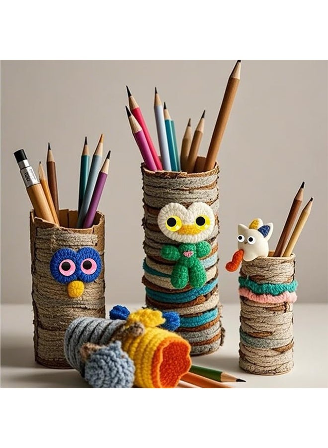 Happy D 600-pack of colorful round wiggly eye stickers, with adhesive backing, suitable for making teddy bear toys (mixed sizes) - Image 3